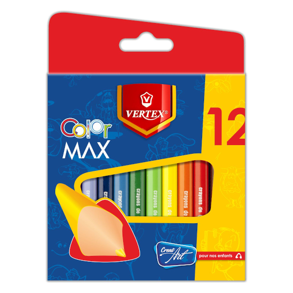 CRAYONS DE COULEUR VERTEX 12/9 VS-0402