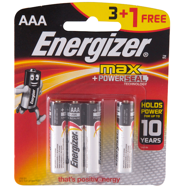 PILE ENERGIZER AAA 4PCS