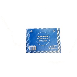 [BOPOSI80F] - BON POUR SIMPLE A6 80 FEUILLES